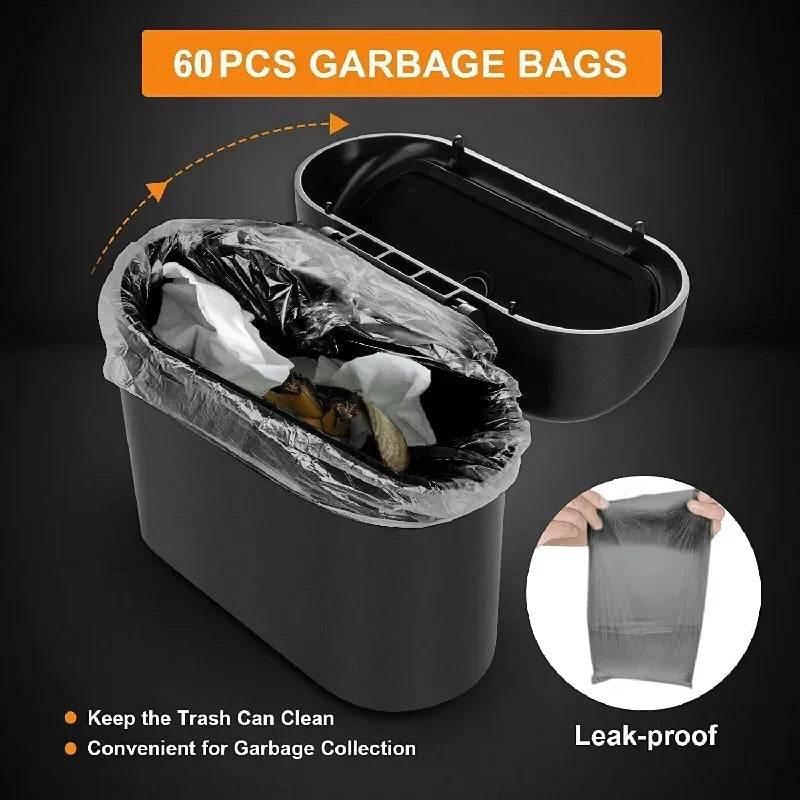 Poubelle de Voiture Anti-Fuite avec Couvercle - Compacte et Étanche